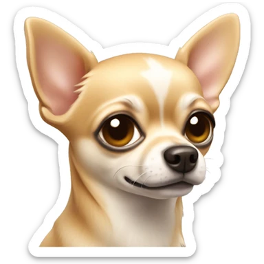 chihuahua with beige fur sticker