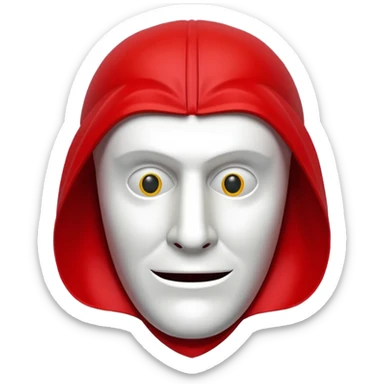 Money heist movie mask sticker