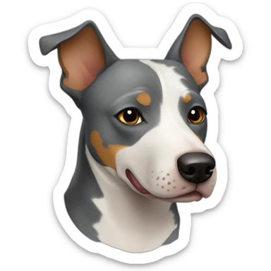 Australian Cattle Dog Pit bull mix sticker