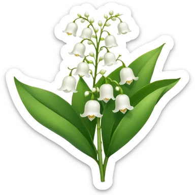 Lily of the valley  sticker