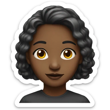 realistic portrait of a girl sticker