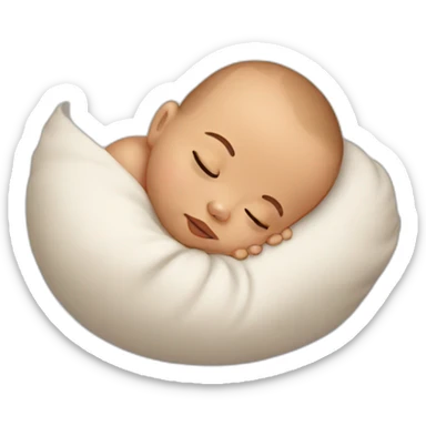 Sleeping baby sticker
