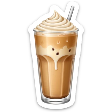 Iced latte (without foam) sticker