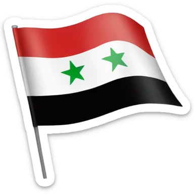 Syrian flag sticker