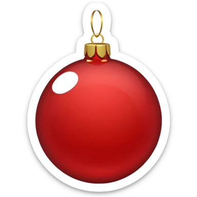 A Red Ornament sticker