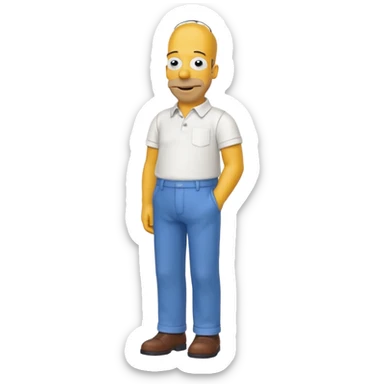 the simpsons, Different every character, only one at a time. sticker