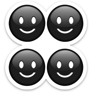 Play buttons black sticker