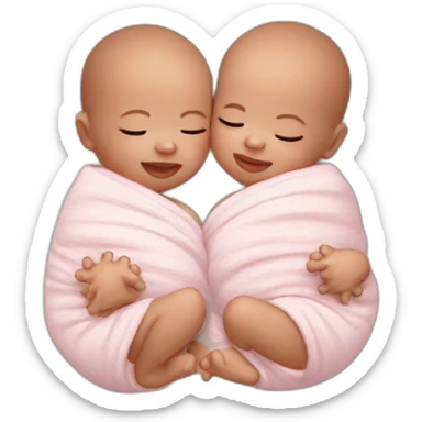Newborn twins sticker