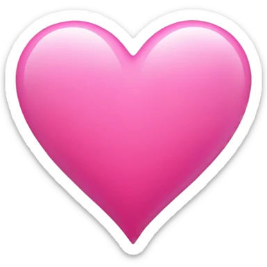 Pink heart  sticker