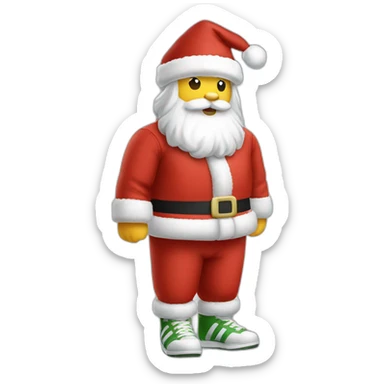 Adidas clothes Santa Claus sticker
