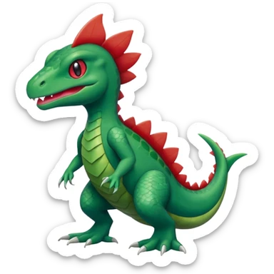 Grovyle-Axew-Pokémon-Fakémon-creature sticker