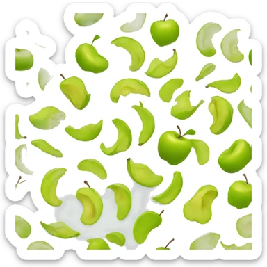 apple peel sticker