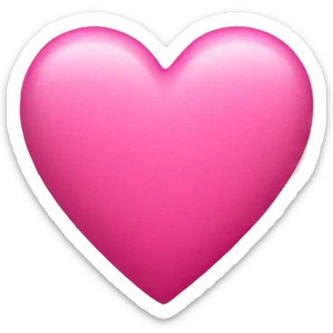 Pink heart  sticker