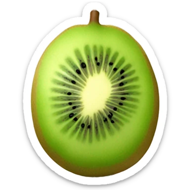3D kiwi fruit  sticker