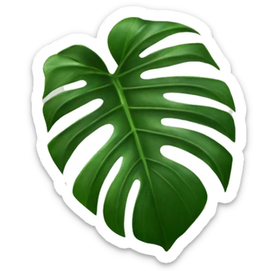 monstera deliciosa leaf  sticker