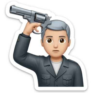 Gun to the head sticker