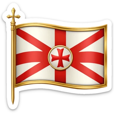 templar x gods of olympus flag sticker
