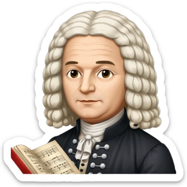 johann sebastian bach german flag sticker