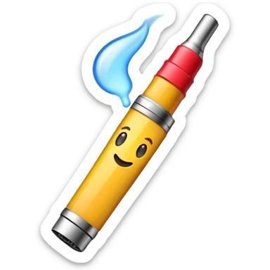 make ecigarette elfbar emoji in cartoon style sticker