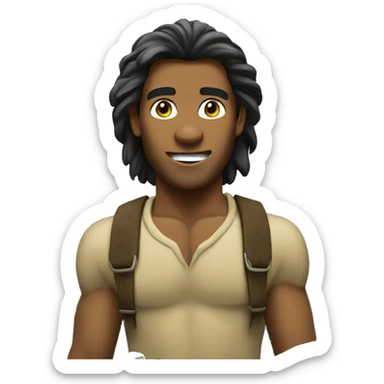 tarzan in the jungle sticker