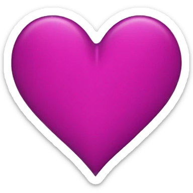 heart in magenta sticker