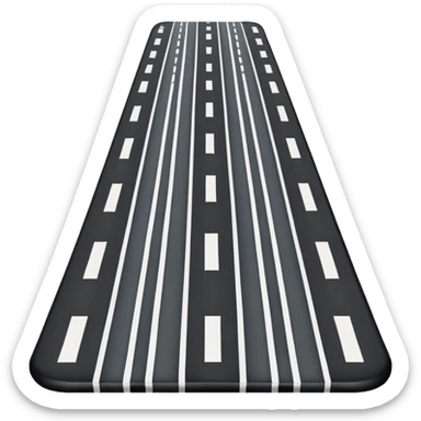 Road Lane Lines sticker