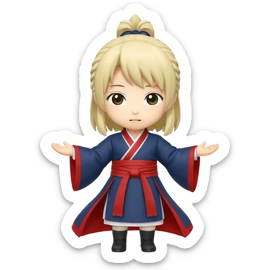 chibi style for students music play, 文案：为二一班打call
保留中文，不用英文 sticker