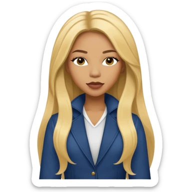 Shamari Fears-DeVoe from Blaque with long golden blonde hair sticker