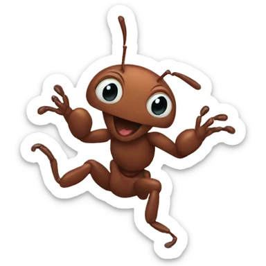 ants dancing sticker
