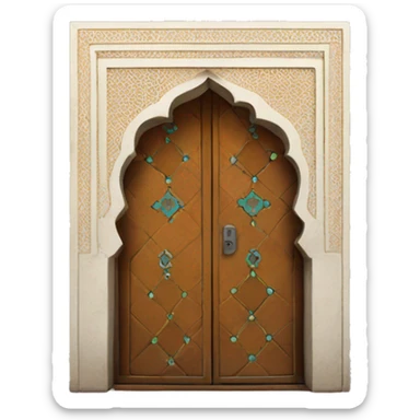 moroccan door sticker