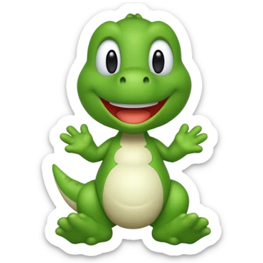 Yoshi from Mario  sticker