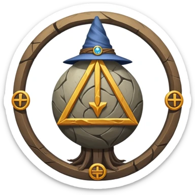wizard's circle sticker