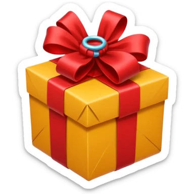 crea un emoji de un regalo secreto sticker