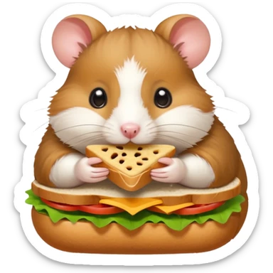 hamster go picnic sticker