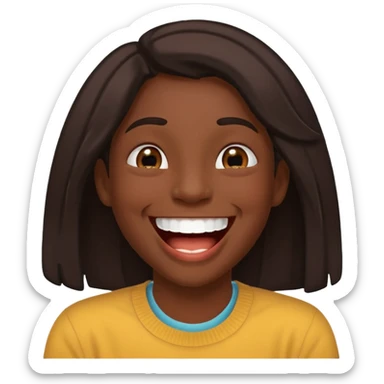 Lufy louthing and a  text pop up saying LOL  sticker