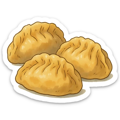 ghibli style dumplings sticker