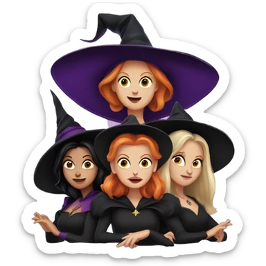 Hocus pocus witches sticker