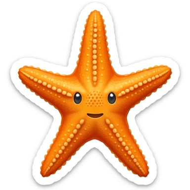Estrella de mar normal sin rostro sticker
