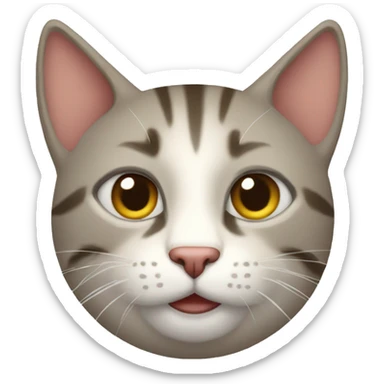 El gato Tom asustado sticker