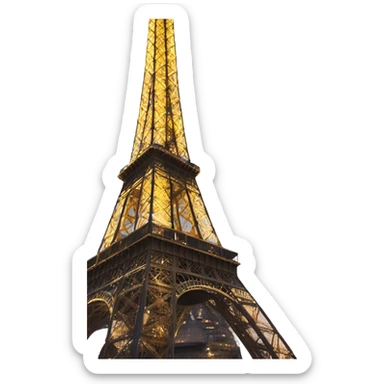 tour eiffel  with lights sticker