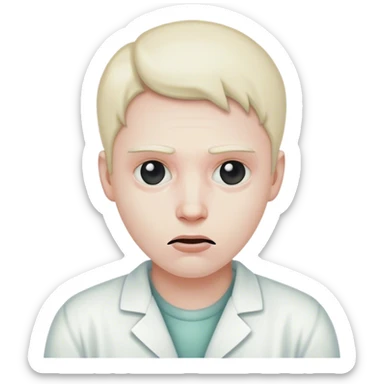 mental hospital patient sticker