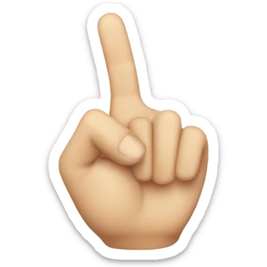 2B hand sign  sticker