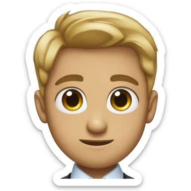 Reece larger gentlemen blue eyes  sticker