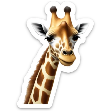giraffe without a neck sticker