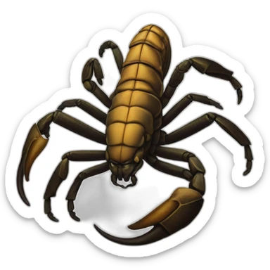 Scorpion boit wisky sticker