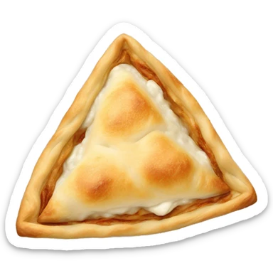 triangle burek filled with white cheese sticker