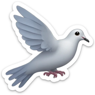 Dove of peace with a branch in its beak sticker