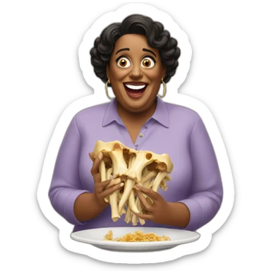 Alison Hammond eating bones sticker