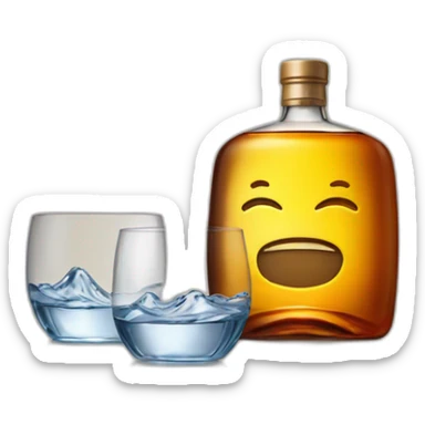 suntory reserve and water sticker