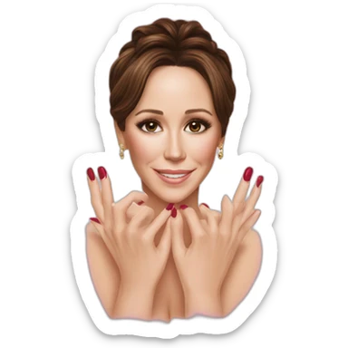 Jennifer love hewitt nail artisg sticker
